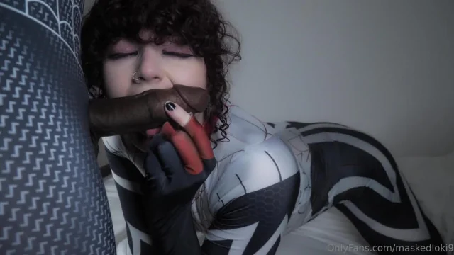 NuniCult – Spider Girl Femboy Trap Face Fucked by Miles Morales BBC