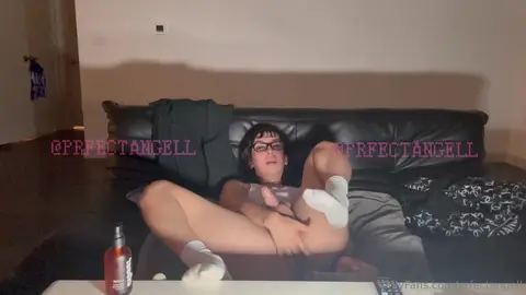 Private: Perfect Angel Watching TV With Big Dildo