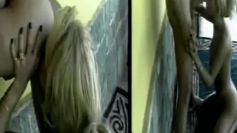 Maschione gay che si fa inculare da una trans